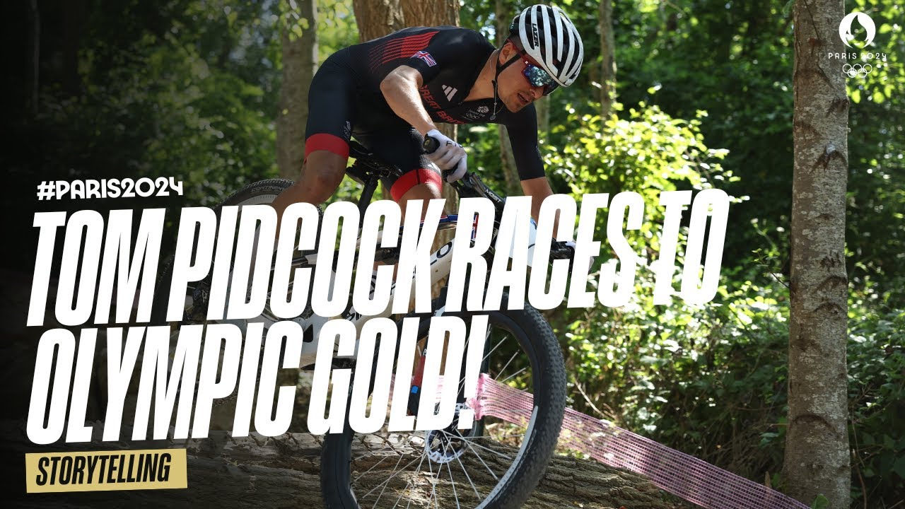 Flat tire? No problem. Tom Pidcock powers through adversity to claim Olympic gold! 🥇🚴🏻‍♂️