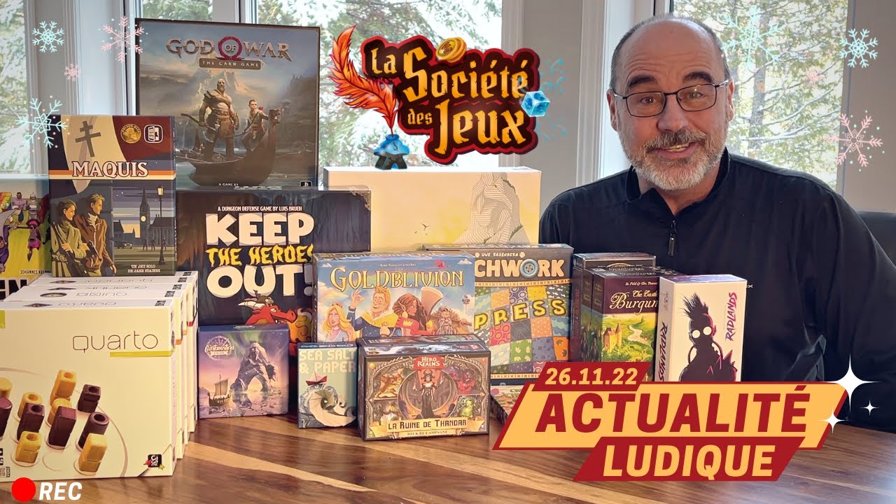L'Actualit&eacute; Ludique du 26.11.22 &agrave; La Soci&eacute;t&eacute; des Jeux