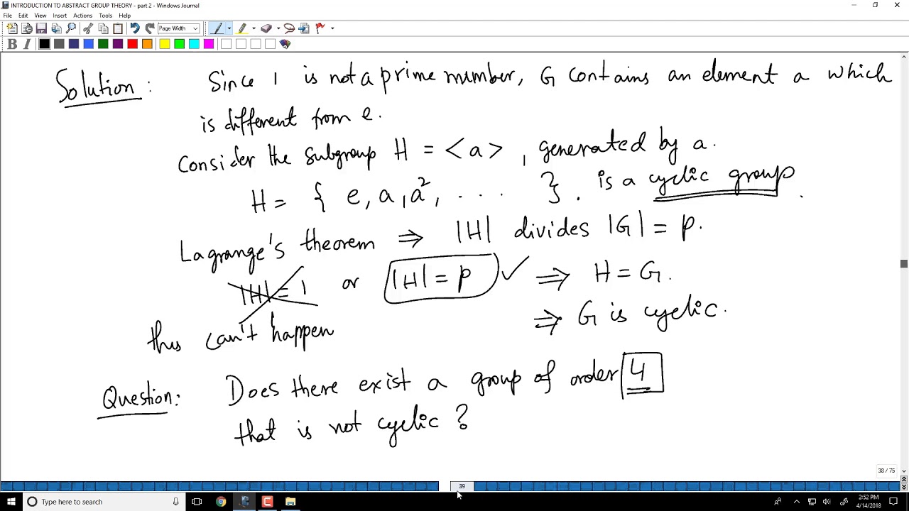 Lecture 18 - Problems 5