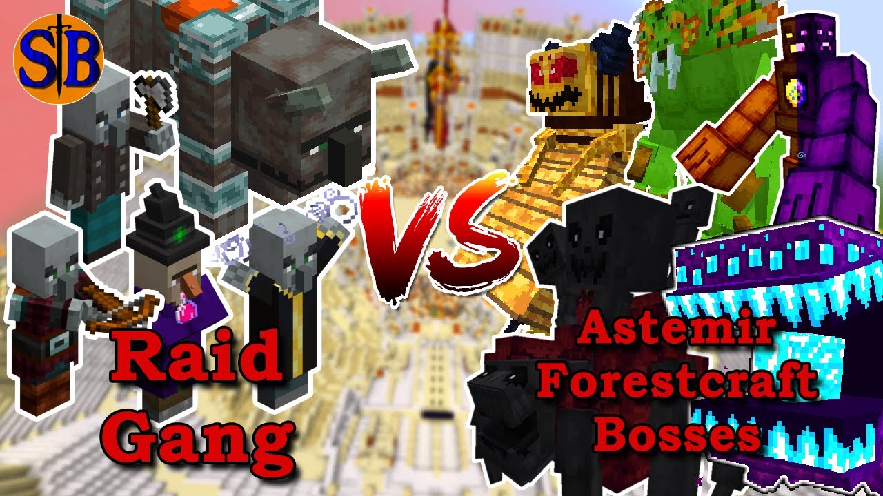 Raid Gang vs Astemir Forestcraft | Minecraft Mob Battle