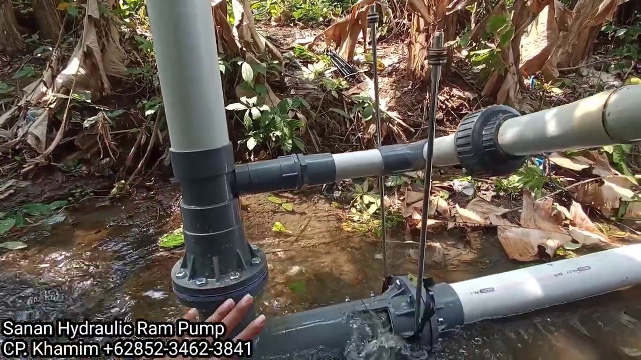 Pompa Hidram Model Linear 4S, Sanan Hydraulic Ram Pump Indonesia