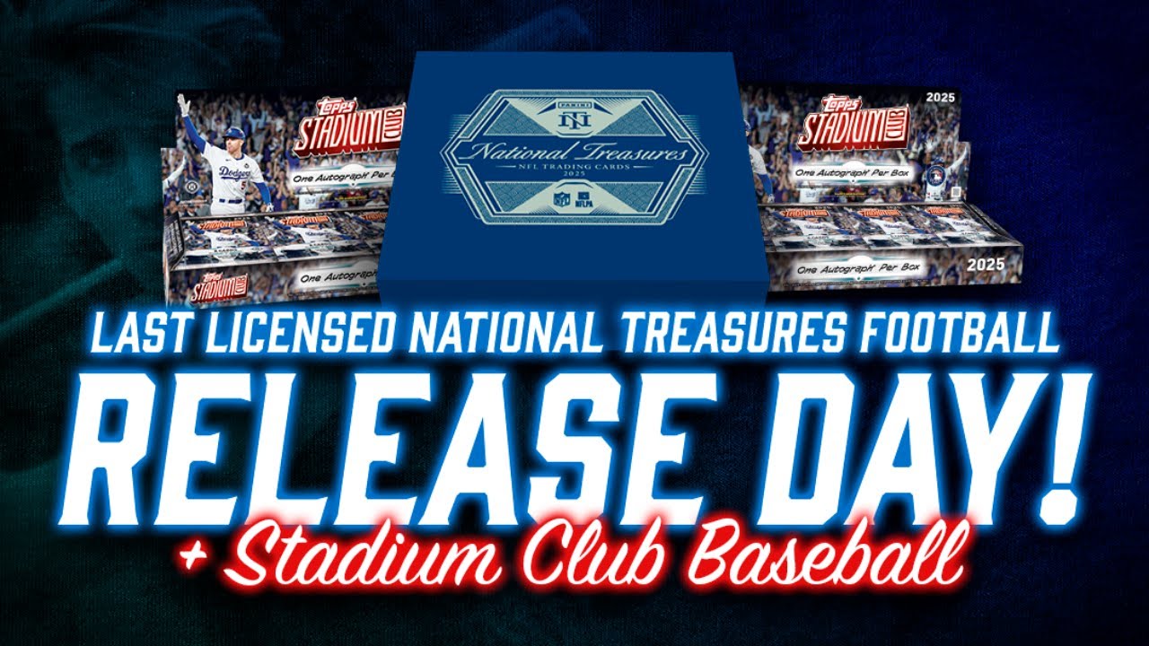 NATIONAL TREASURES FOOTBALL RELEASE + STADIUM CLUB BASEBALL!