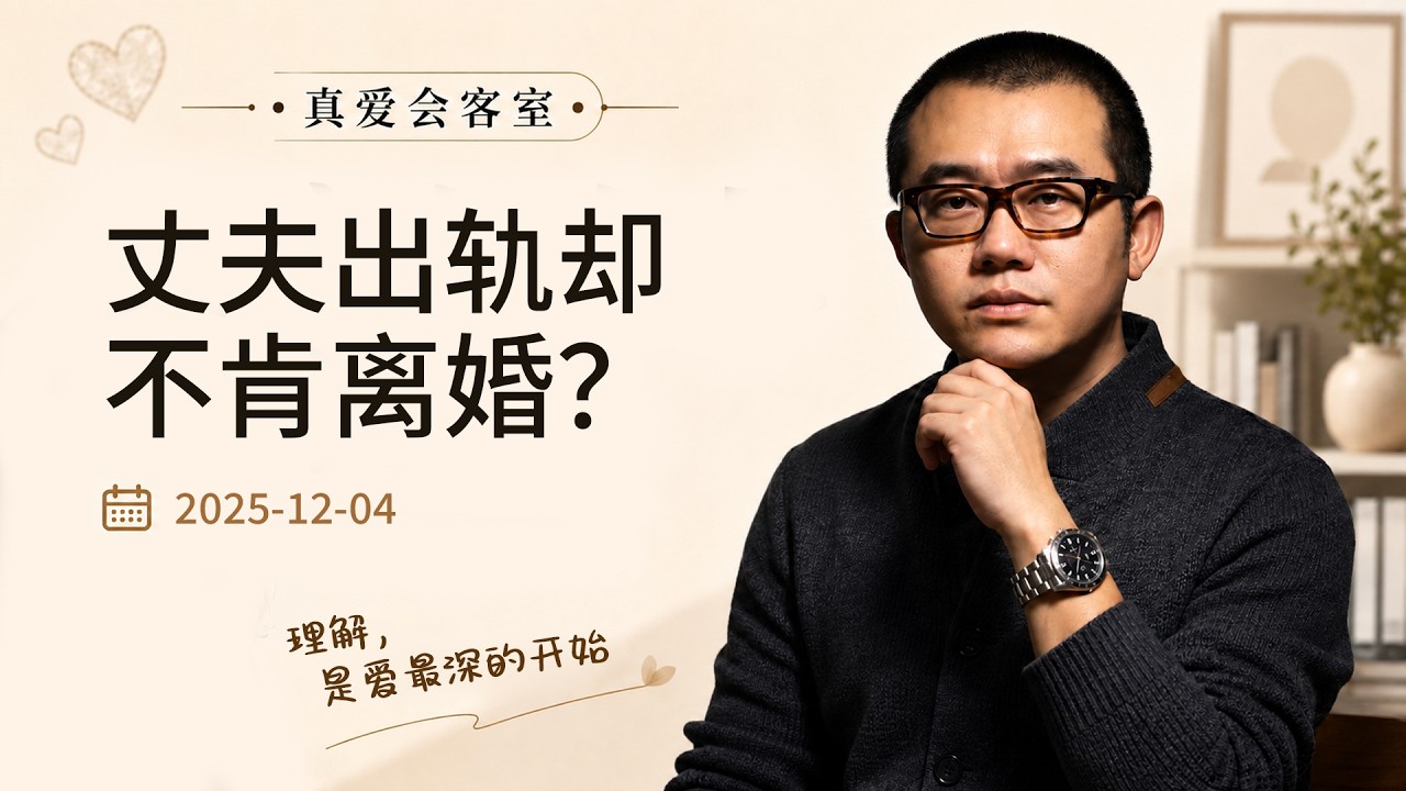 丈夫出轨却不肯离婚？涂磊直言：他不是回归，是在权衡利益！| 真爱会客室