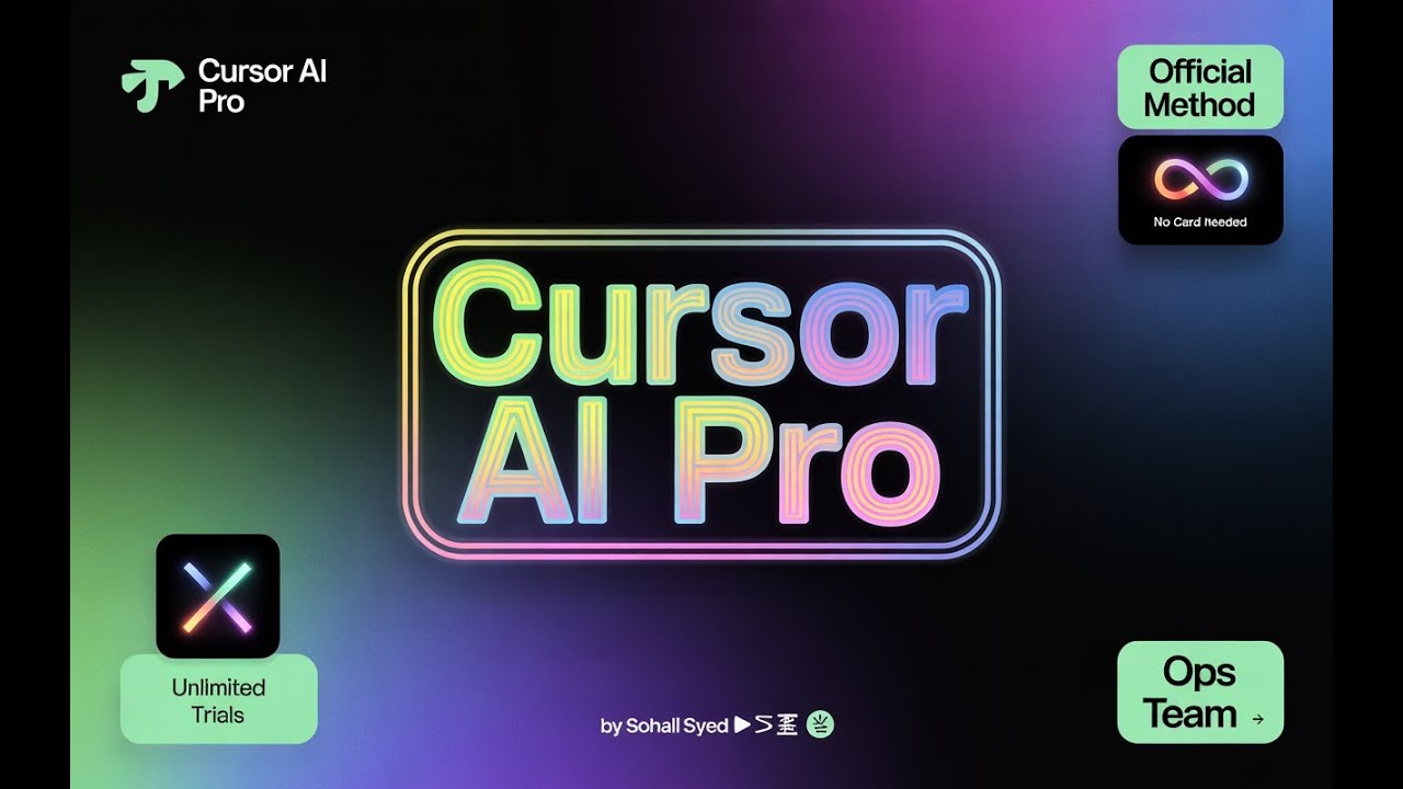 Неограниченное количество пробных версий Cursor AI Pro 🚀 — Официальный способ ✅ Кредитная карта н...