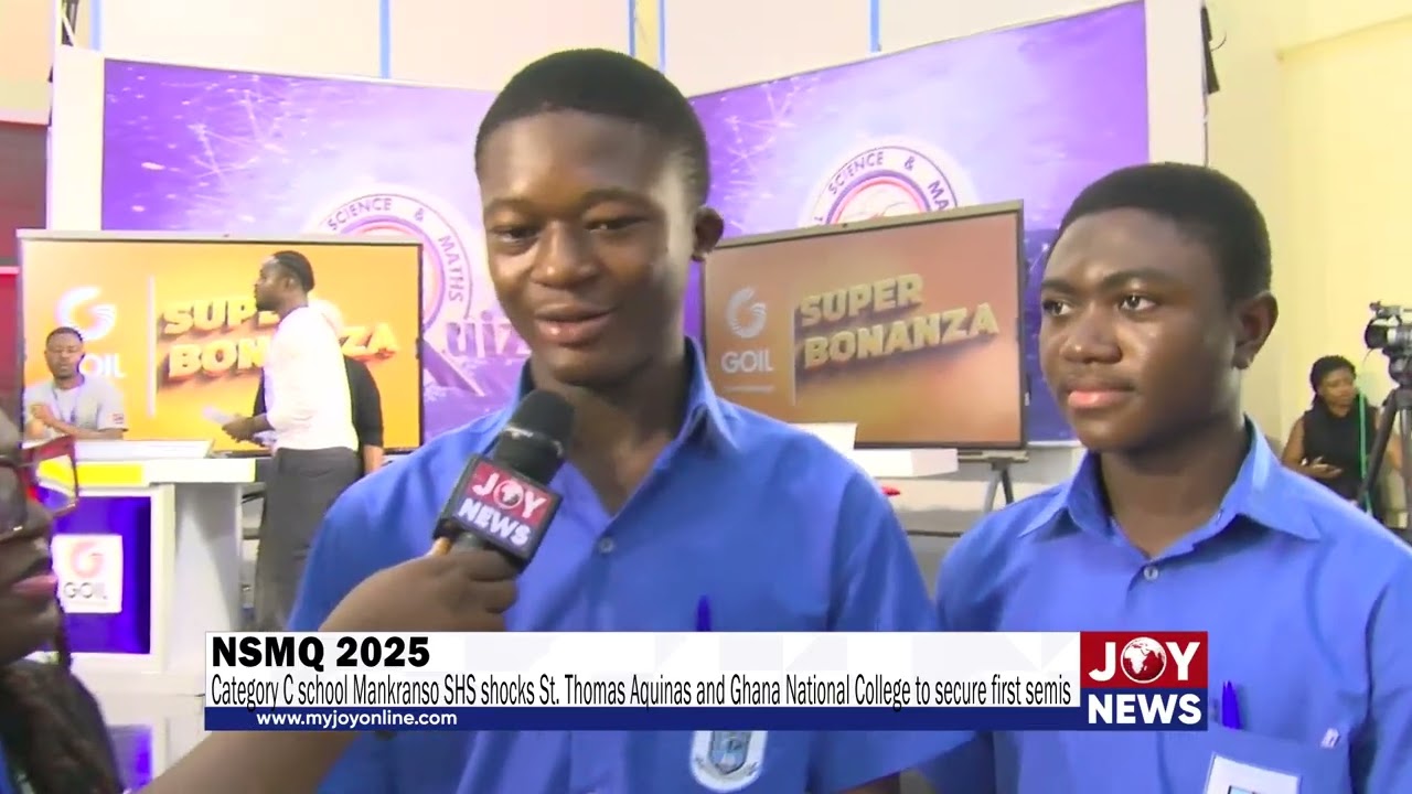 NSMQ 2025: Mankranso SHS обыгрывает St. Thomas Aquinas, Ганский национальный колледж и выходит в ...