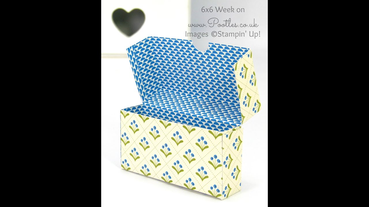 Pootles 6x6 Week #7 Fold Over Box Tutorial