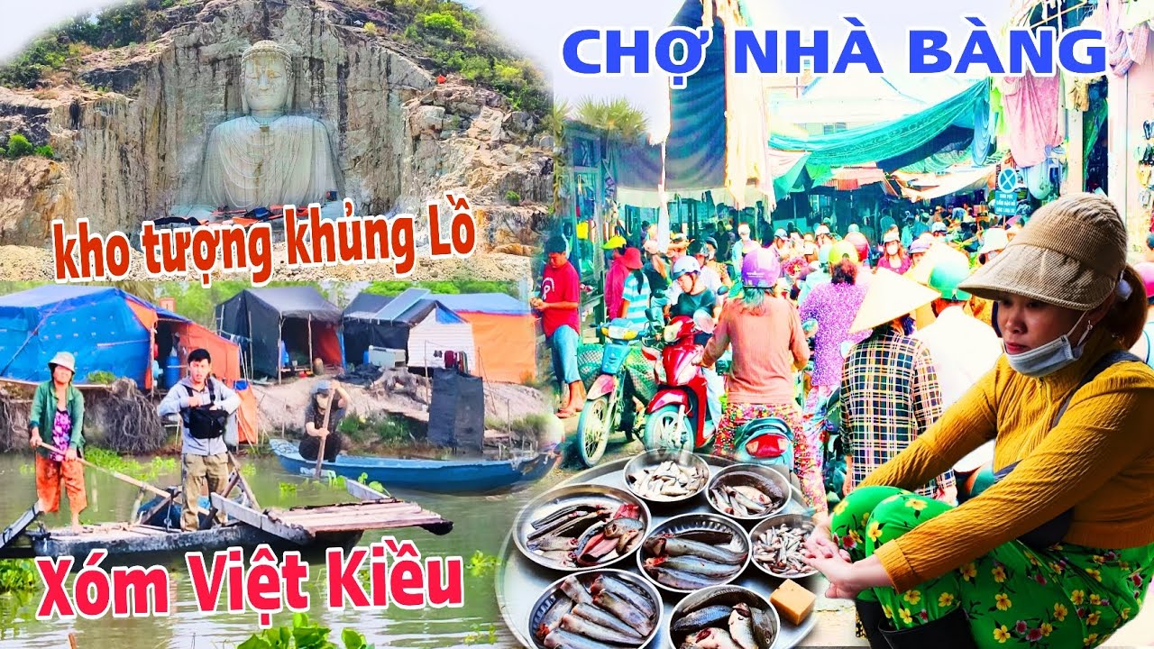  gặp cặp vợ chồng chị gái teen bán tôm thẻ ấp ra bán chợ nhà bàn xóm Việt Kiều đến mua sập chợ