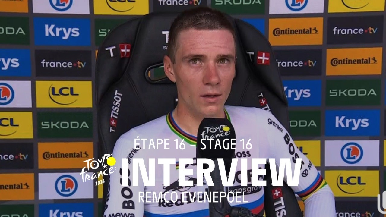 Tour de France 2026 - Stage 16 Remco Evenepoel Post-race interview