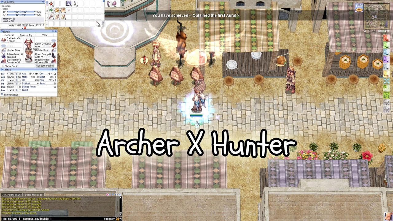 Ragnarok Online [iRO] - Archer to Hunter 1-99 Leveling - Level Up Cut - Sv Chaos