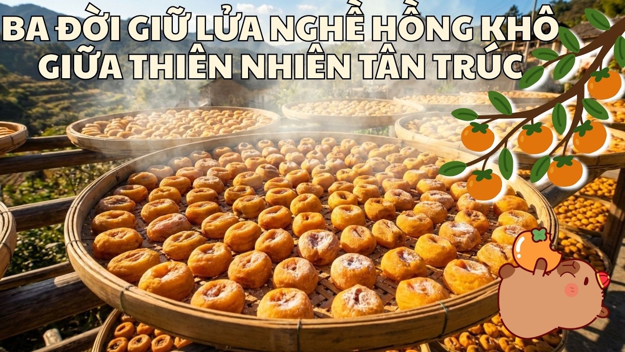 Ba đời giữ lửa nghề hồng khô giữa thiên nhiên Tân Trúc