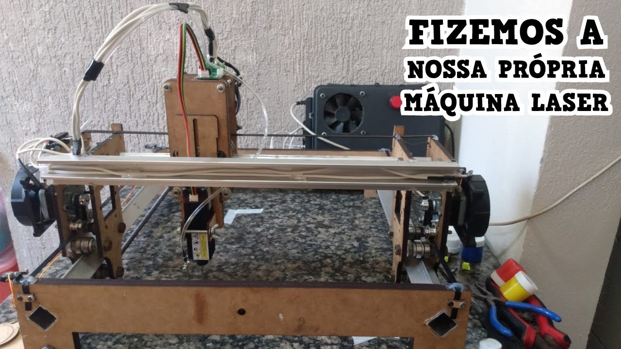 MÁQUINA LASER CASEIRA - CONTROLADA POR ARDUINO