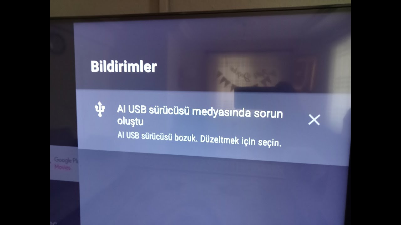 Toshiba/Vestel Televizyonlarda USB Sürücüsü Bozuk Hatası Çözümü (Android 11)