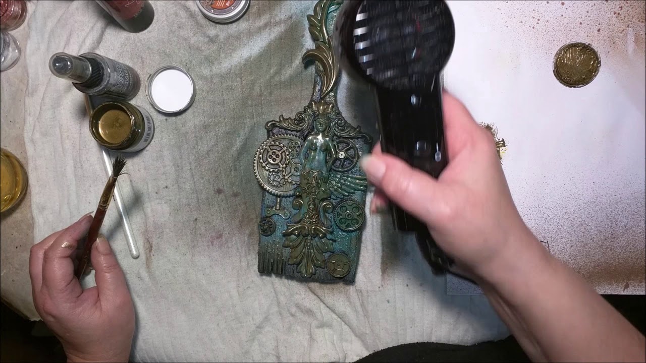 PINCEAU STEAMPUNK Mixed Média