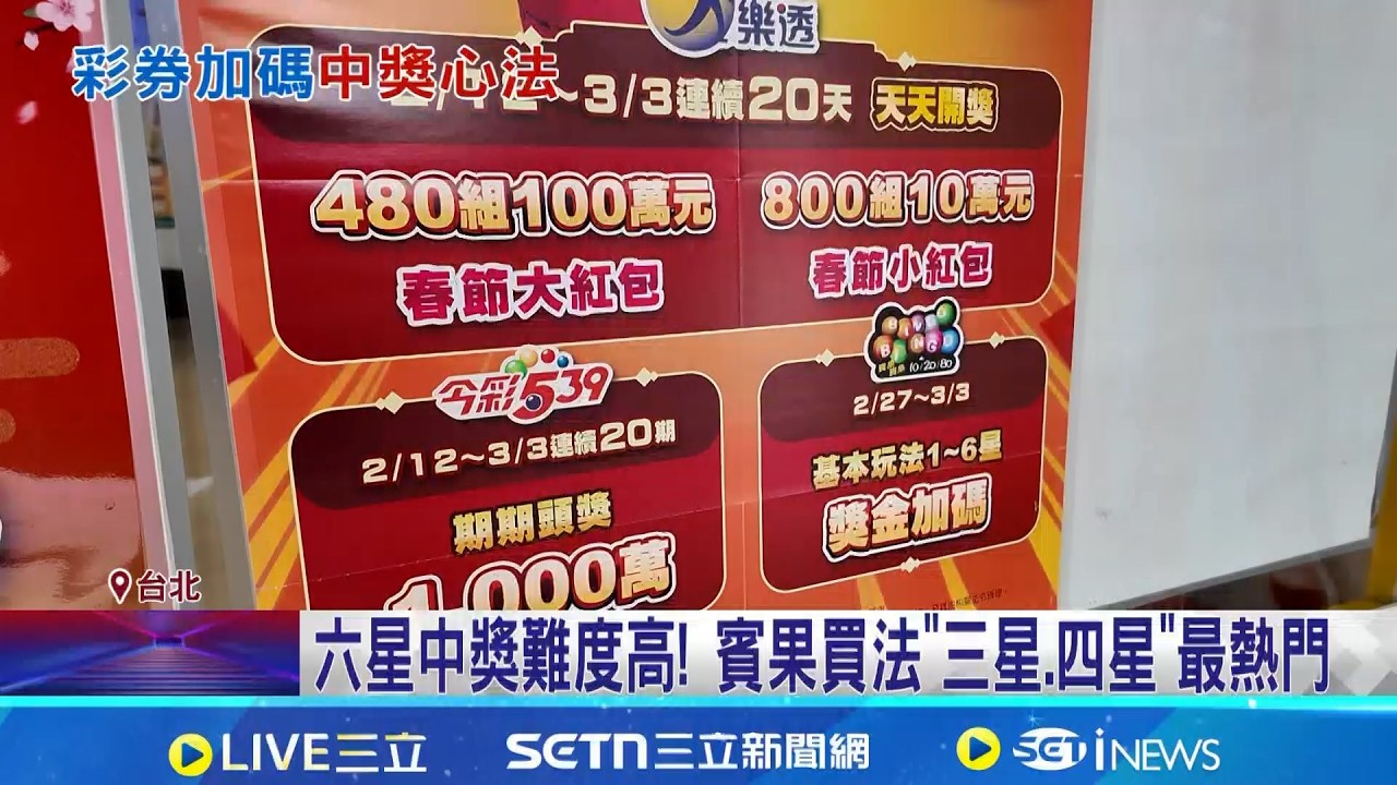 台彩賓果加碼開跑! 