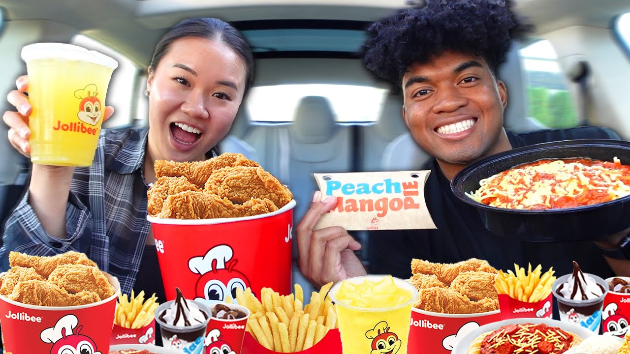 JOLLIBEE MUKBANG - We Ordered ALL Our Favorite Food!