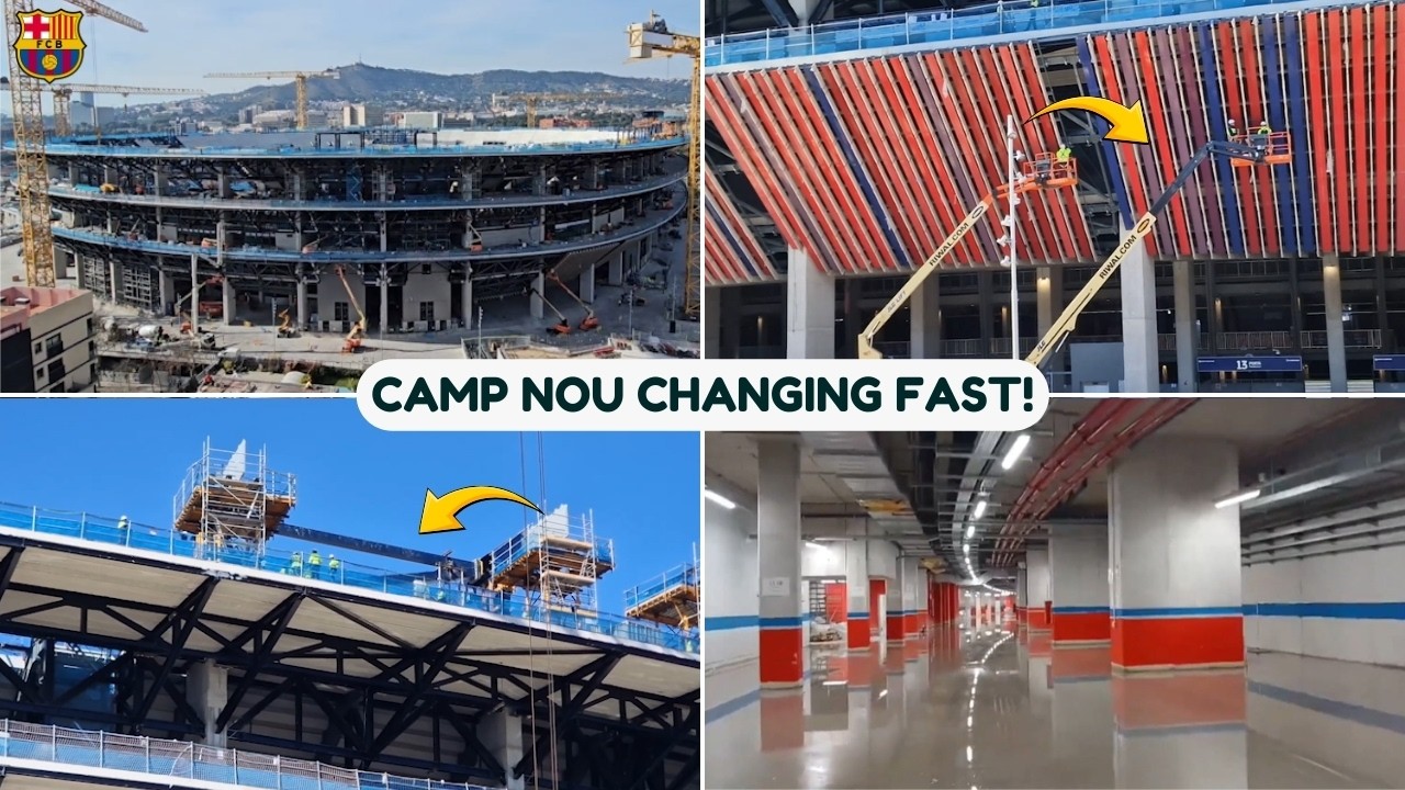 Camp Nou Construction Update Today | Structural Work Moving Fast