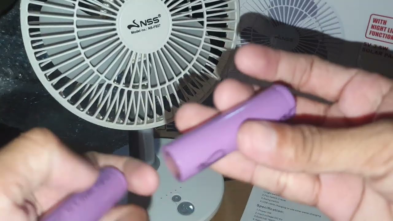 UNBOXING NSS SOLAR ELECTRIC FAN & SHAVER