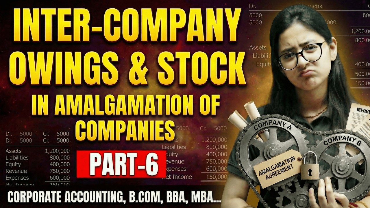 Inter-Company Owings | Inter-Company Stock | Amalgamation Of Companies |Part 6| Corporate Accounting