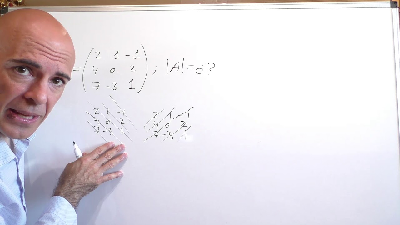 MÉTODO DE SARRUS. Hallar el determinante de una matriz 3x3
