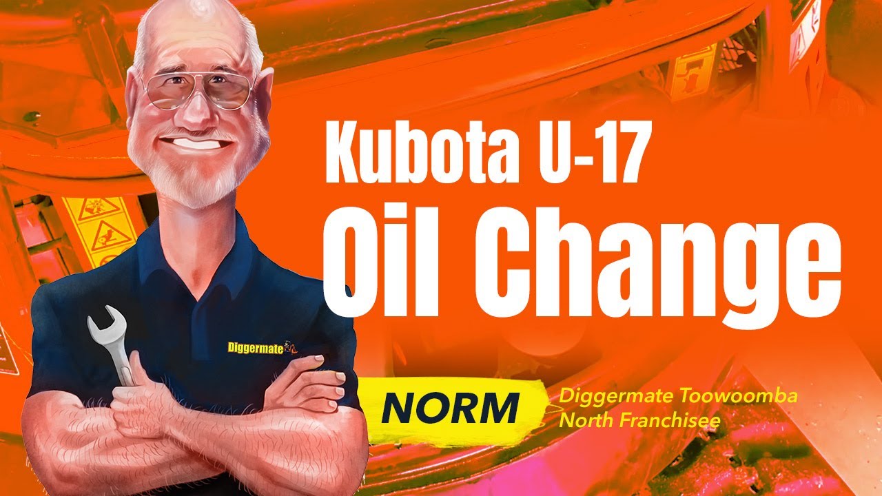 Kubota U17 3 Замена масла в мастерской Diggermate Toowoomba North