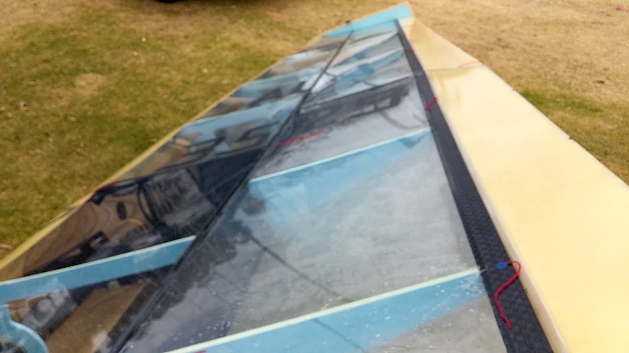 International moth wing sail build detail