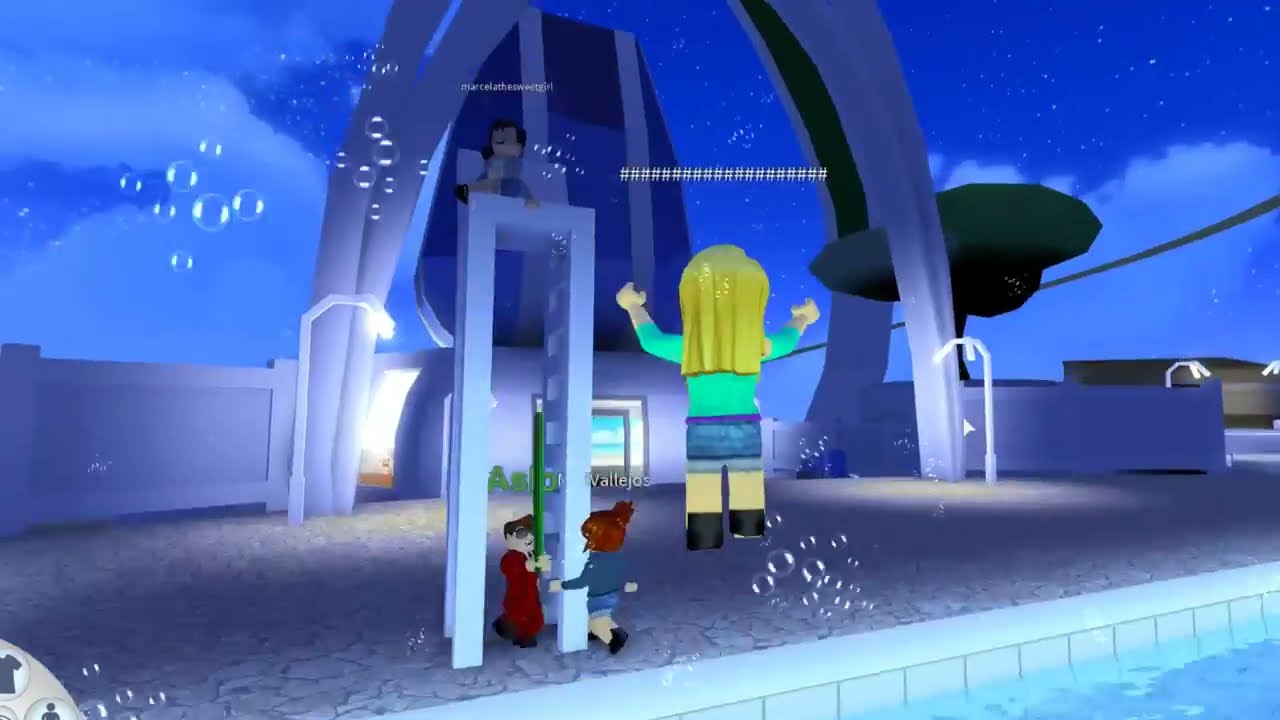 BUSCANDO CHICOS LINDOS EN EL PARQUE ACUATICO | Roblox Waterpark español