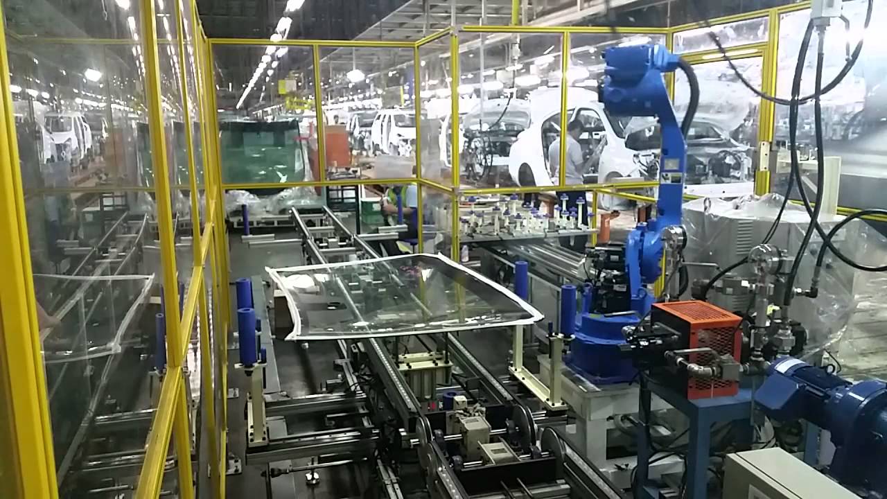 Windshield sealer robot system