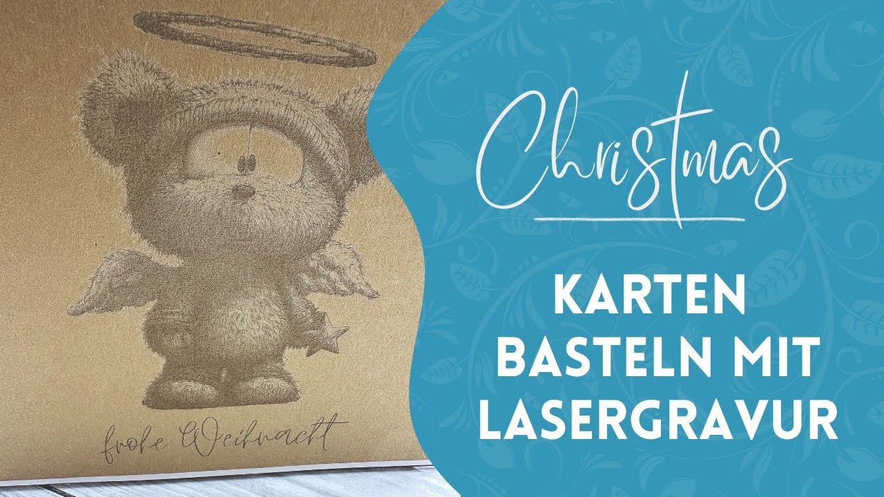 Weihnachtskarten mit dem Diodelaser 🎄✨ – Süsse Designs einfach gravieren