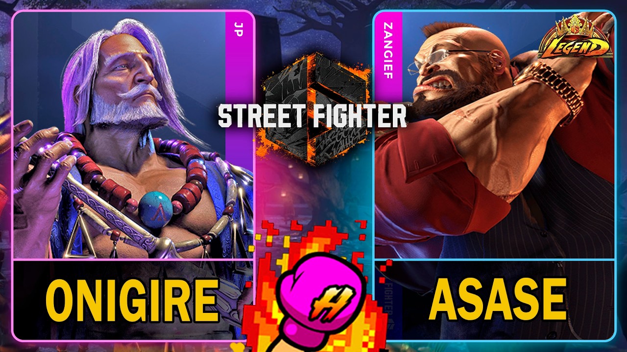 SF6 Onigire (JP) VS Asase (ZANGIEF)🥊Street Fighter 6🥊スト6🥊4K 60ᶠᵖˢ