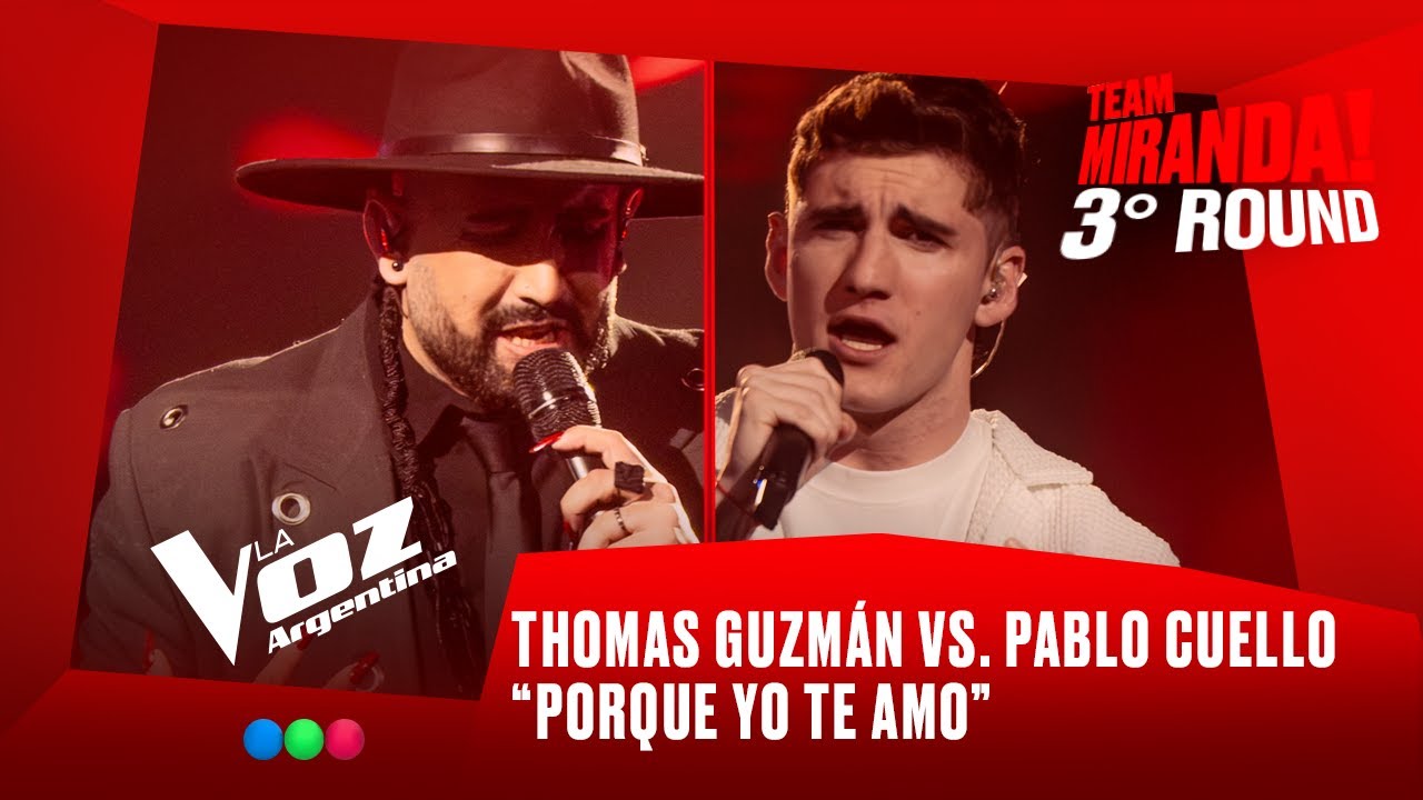 Thomas Guzmán vs. Pablo Cuello - “Porque yo te amo” - 3° Round - La Voz Argentina 2025