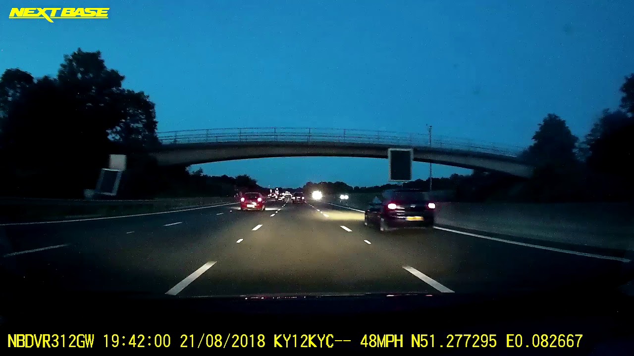 Ignored red X m25 dash cam footage. Near miss