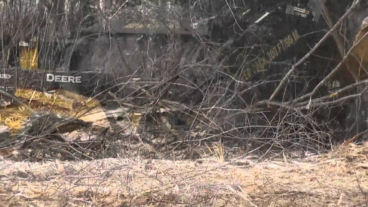John Deere 333D with Fecon Mulching Head