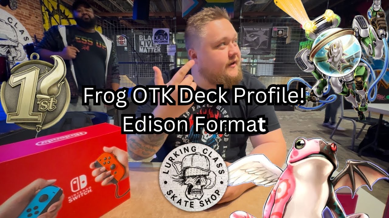First Place Frog OTK Yu-Gi-Oh! Edison format Nintendo Switch winner!