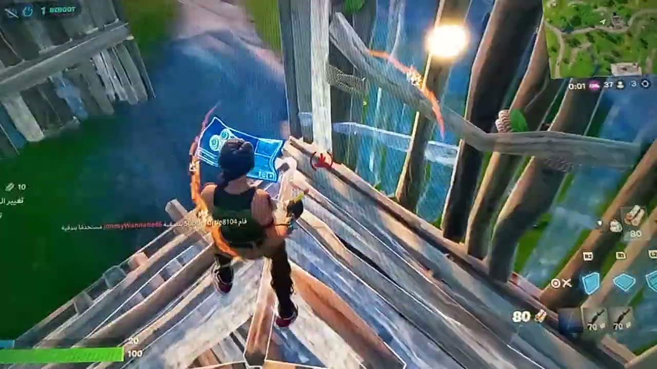 اول مقطع لي وانا العب فورت نايت عدد الايكات هو الي بيحفزني استمر 👇
