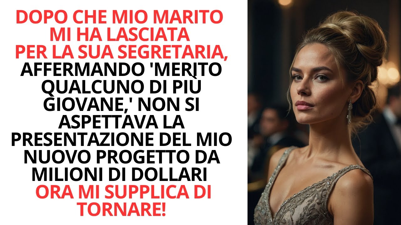 Mio marito mi ha lasciata per la sua segretaria, ma il mio successo lo ha fatto tornare da me.