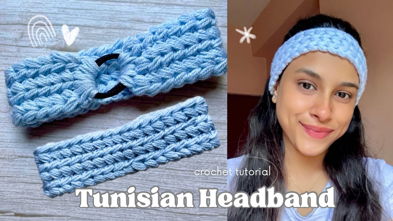 ☀️Summer Vibes!  ❤️Crochet the CUTEST Tunisian Heart Headband in Minutes (EASY Beginner Tutorial!)