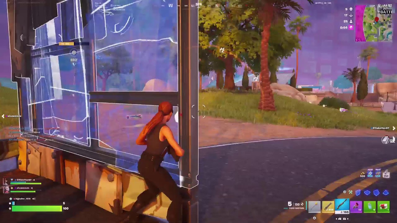 Playing Fortnite