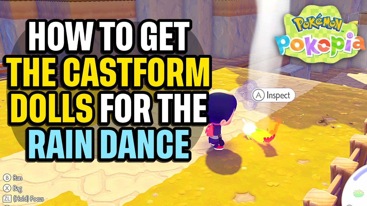 Как получить кукол Castform для вечеринки Rain Dance Party в Pokopia: краткое руководство