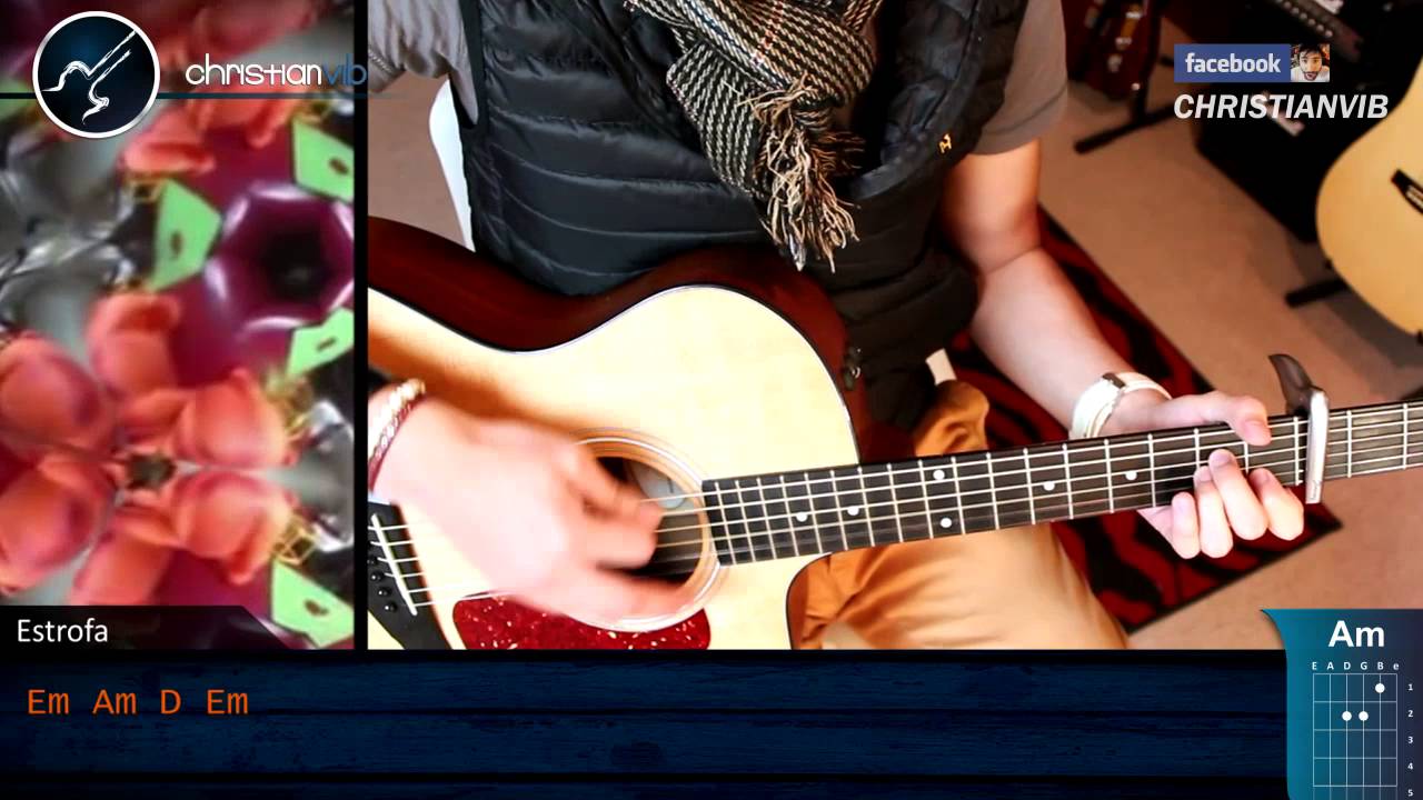 Locos Leon Larregui Acustico Guitarra Cover Letra | Demo Christianvib