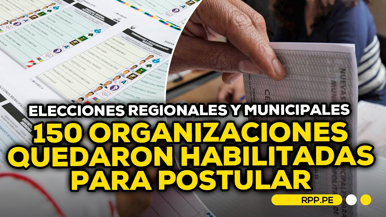 Cifra r&eacute;cord de candidatos para las Elecciones Regionales y Municipales 2026 #EPETM | INFORME