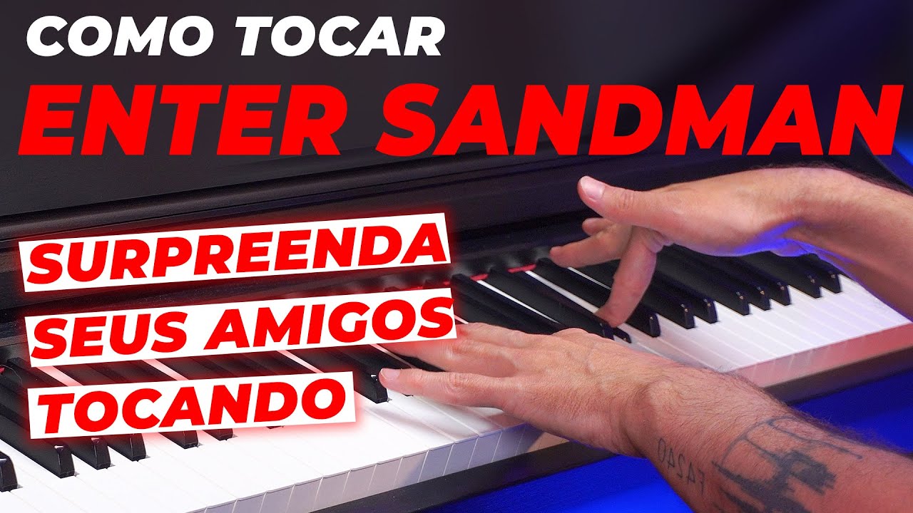 Como tocar Enter Sandman no Piano (Fica incrível, SURPREENDA todo mundo)