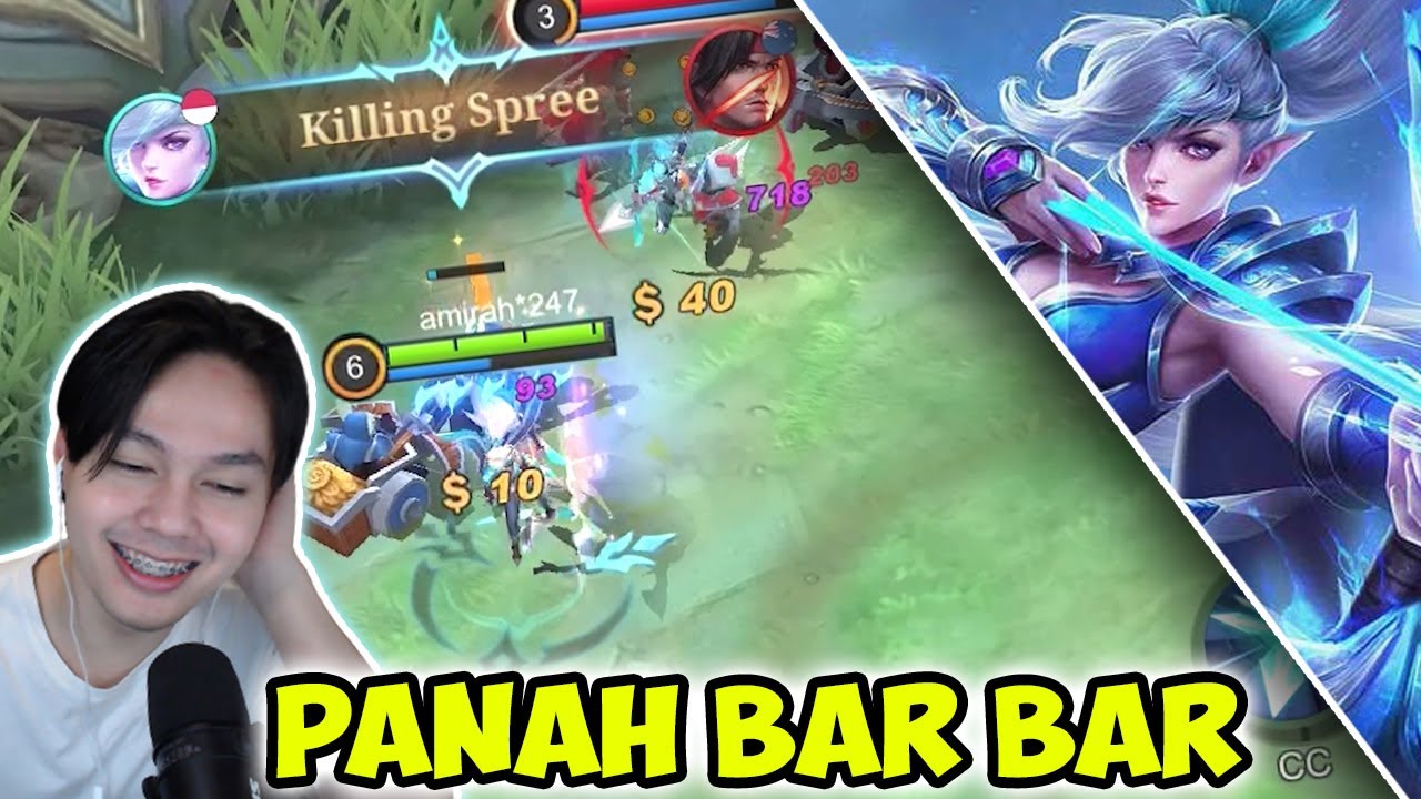 MIYA MODE DEWA! Panah Barbar Sampai Killing Spree | Mobile Legends
