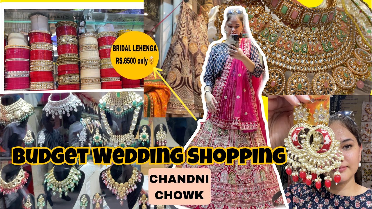 Wedding shopping#chandnichowk  🤩 Budget Bridal Jwellery  #weddingseason #weddingshopping