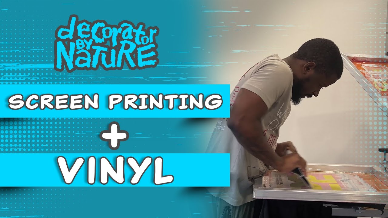 Mixed Media T-Shirt Printing! Screen printing + Heat Transfer Vinyl (EP 3)