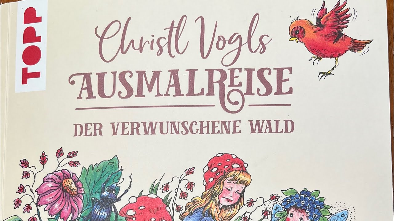 Review & Flip through. Ausmalreise Beautiful line art book by Christl Vogls