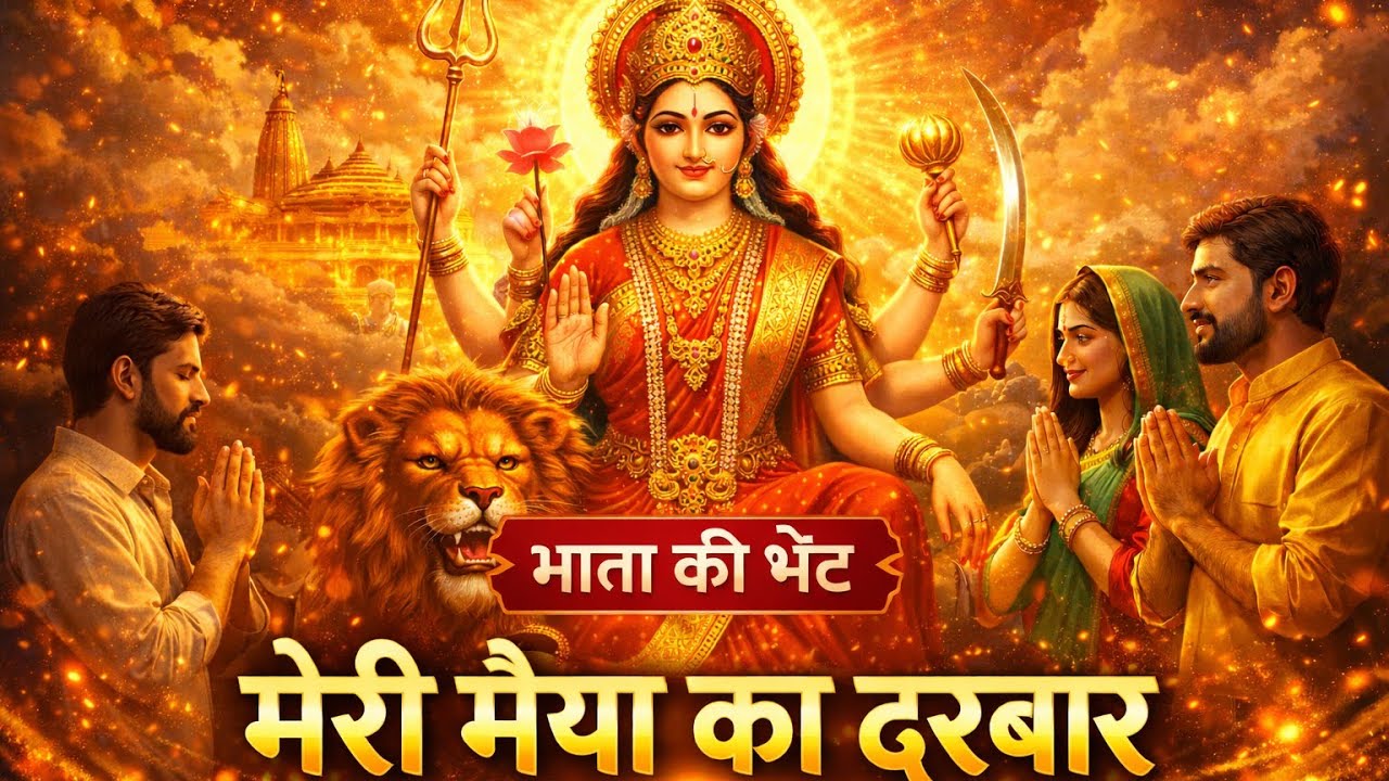 मेरी मैया का दरबार | Mata Ki Bhent | Jai Ambe Maa Bhajan | Navratri Special Devi Bhajan