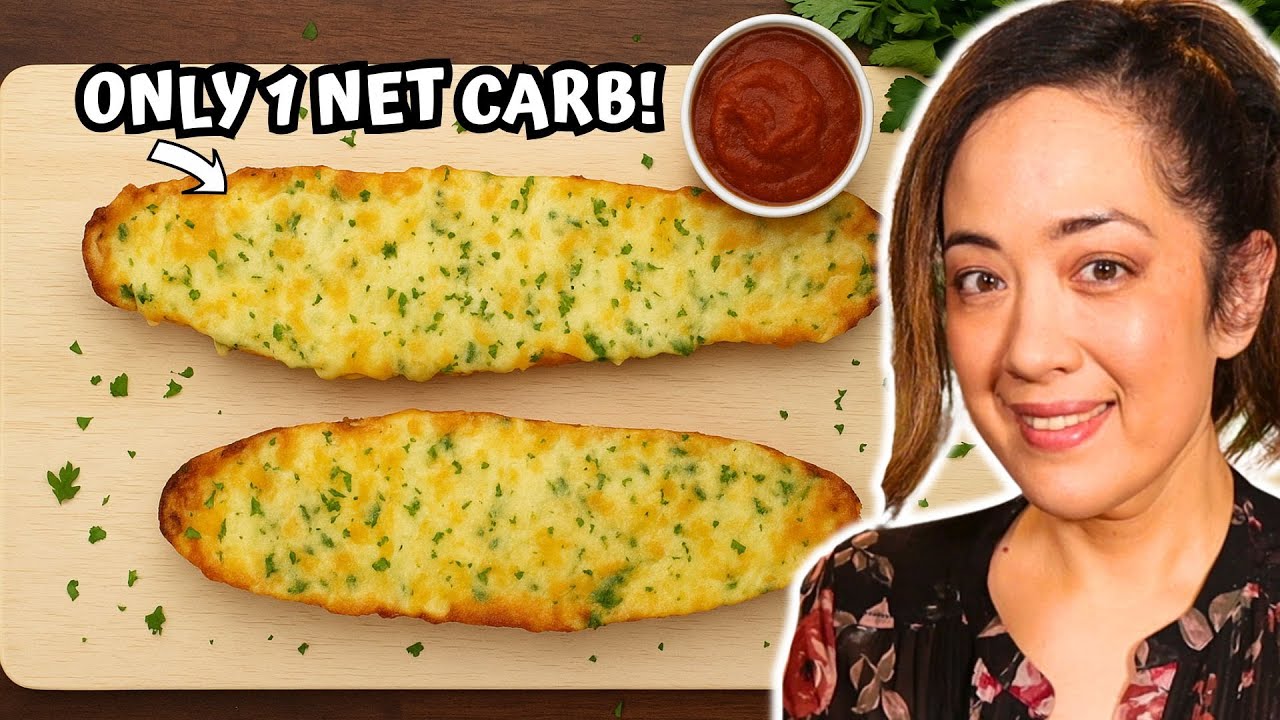 This NEW 2-Ingredient Recipe Makes The BEST Cheesy Bread!