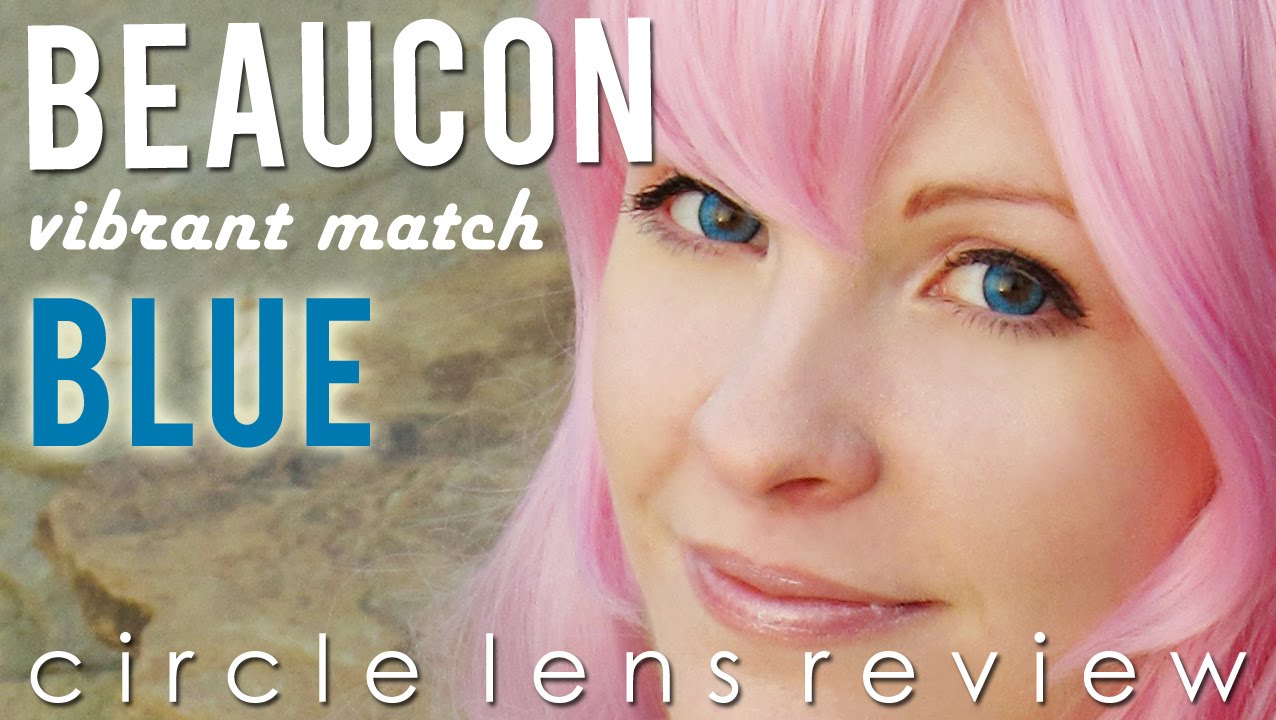 Circle Lens Review: Beaucon Vibrant Match Blue (from HoneyColor.com)