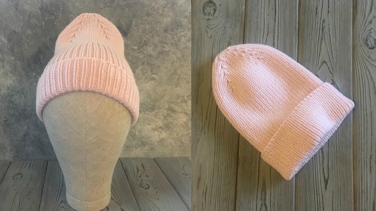 ТАКОЙ МАКУШКИ ВЫ ЕЩЁ НЕ ВИДЕЛИ! САМАЯ ПОПУЛЯРНАЯ ТЫКОВКА С ОТВОРОТОМ. KNITTED HAT