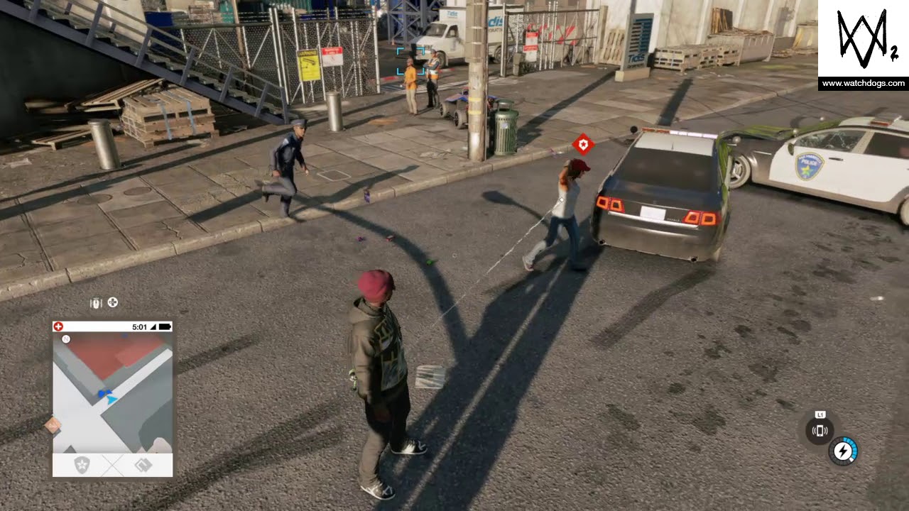Watch dogs 2 Getting  Umeni security guards arrested